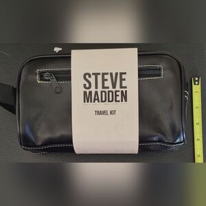Steve Madden Black Travel Toiletry Bag